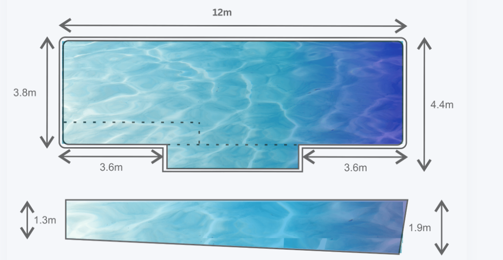 Kiwi Estate 12 pool plan